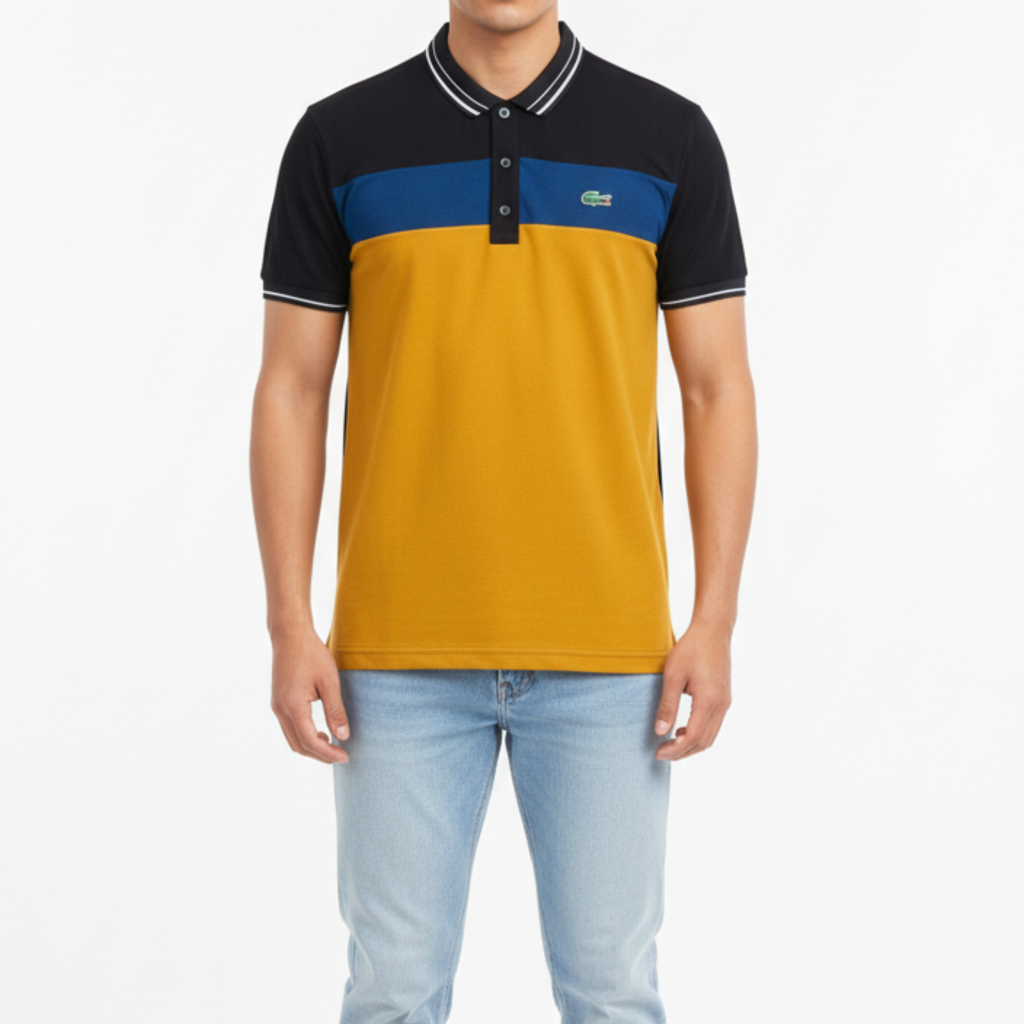 Collar Neck Tri-Panel