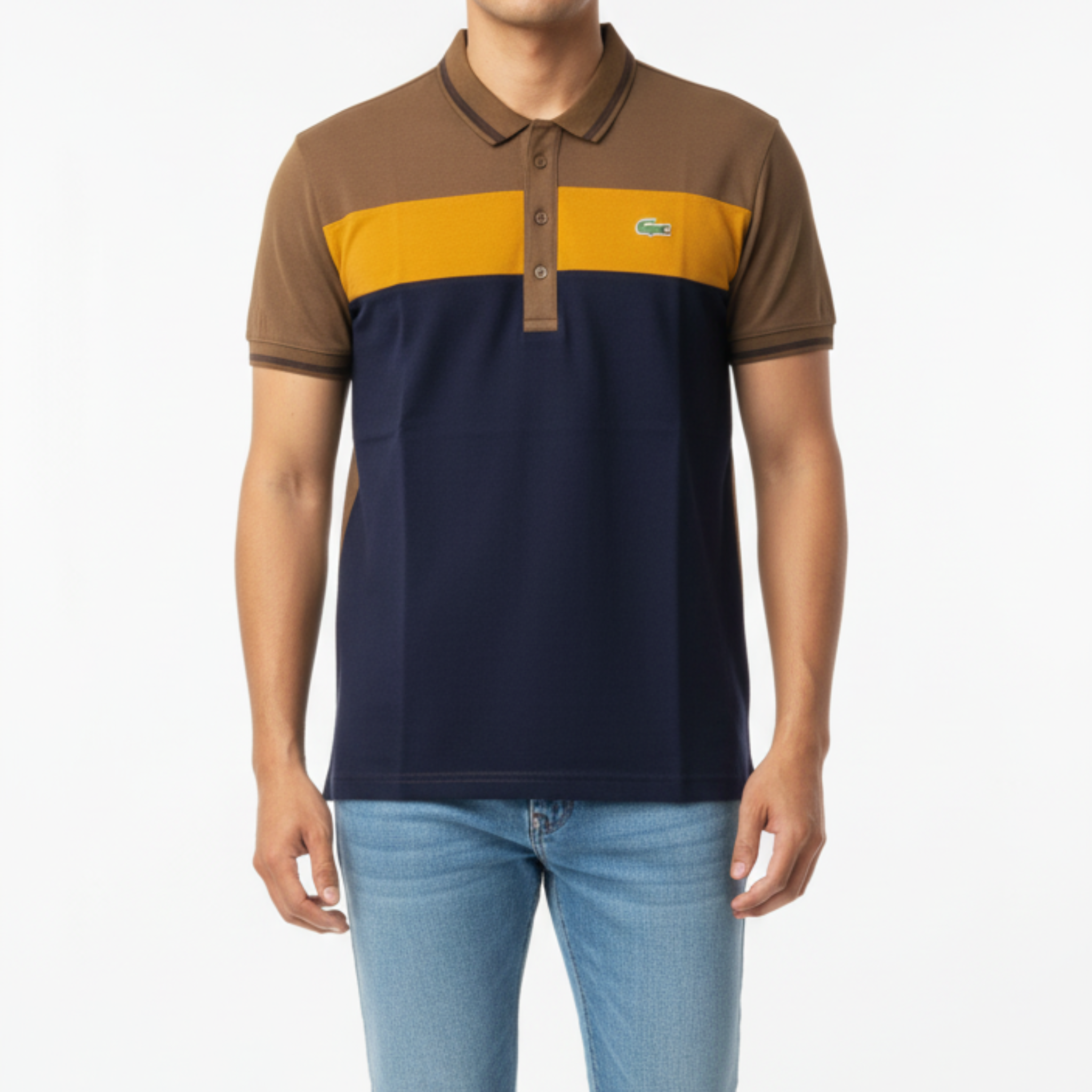 Collar Neck Tri-Panel