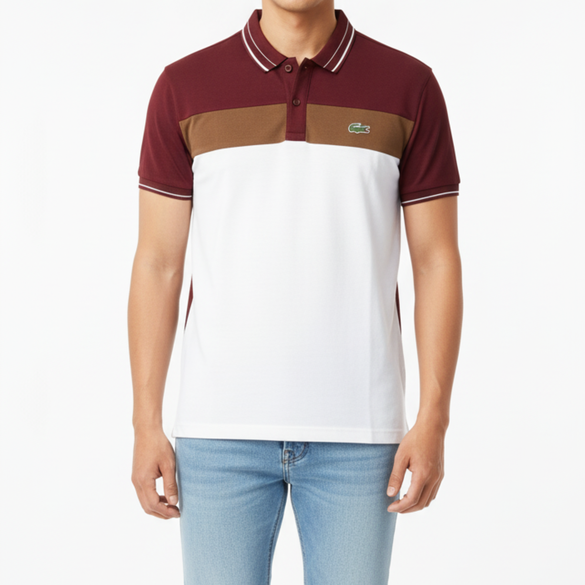 Collar Neck Tri-Panel