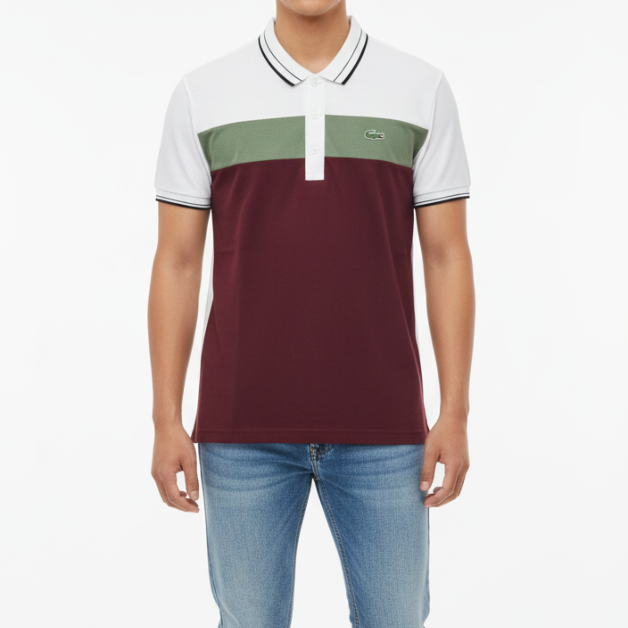 Collar Neck Tri-Panel