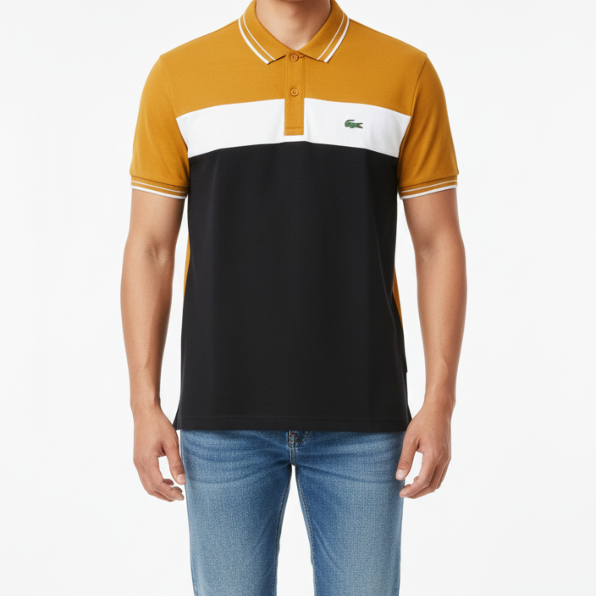 Collar Neck Tri-Panel